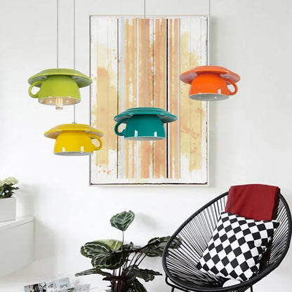 DecorBites™ Ceramic Cup Pendant Lights Ceiling Chandeliers Modern Hanging Lamp