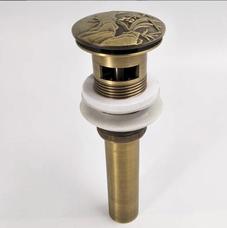 DecorBites™ Antique Brass Vessel Sink Drain - Bathroom Accessory