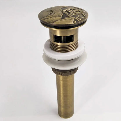 DecorBites™ Antique Brass Vessel Sink Drain - Bathroom Accessory