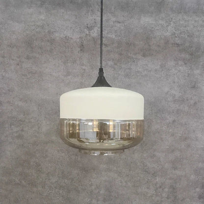 DecorBites™ Black Glass Pendant Light Fixture for Modern Indoor Decor and Dining Room