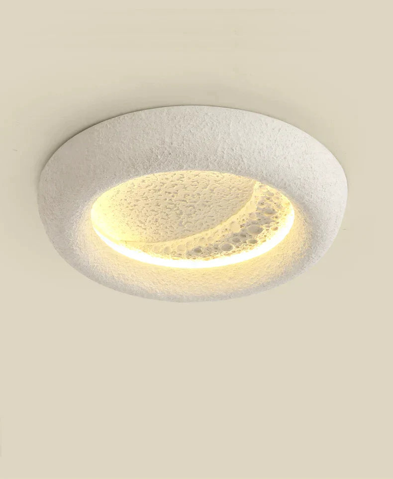DecorBites™ Cream Breeze Moon Ceiling Lamp: Simple, Warm Lighting for Master Bedroom & Study