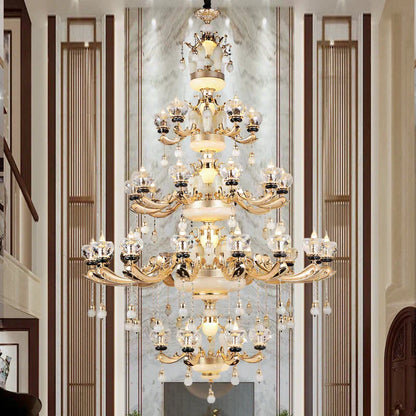 DecorBites™ Luxe Crystal Chandelier for Bedroom, Living Room, and Dining Room