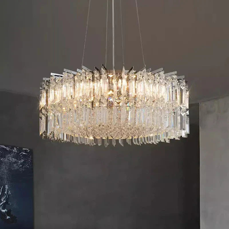 DecorBites™ Crystal Chandelier, Luxury Living Room & Bedroom Pendant Light