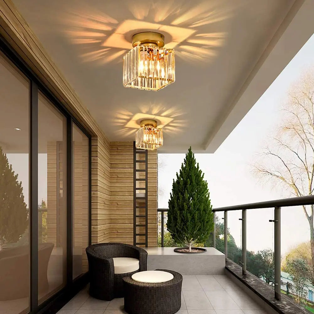 DecorBites™ Crystal Mini Ceiling Lights for Elegant Living Spaces
