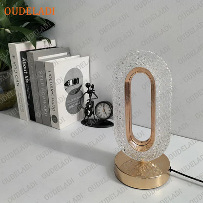 DecorBites™ Crystal Bedroom Table Lamp: Romantic LED Atmosphere, Creative Design