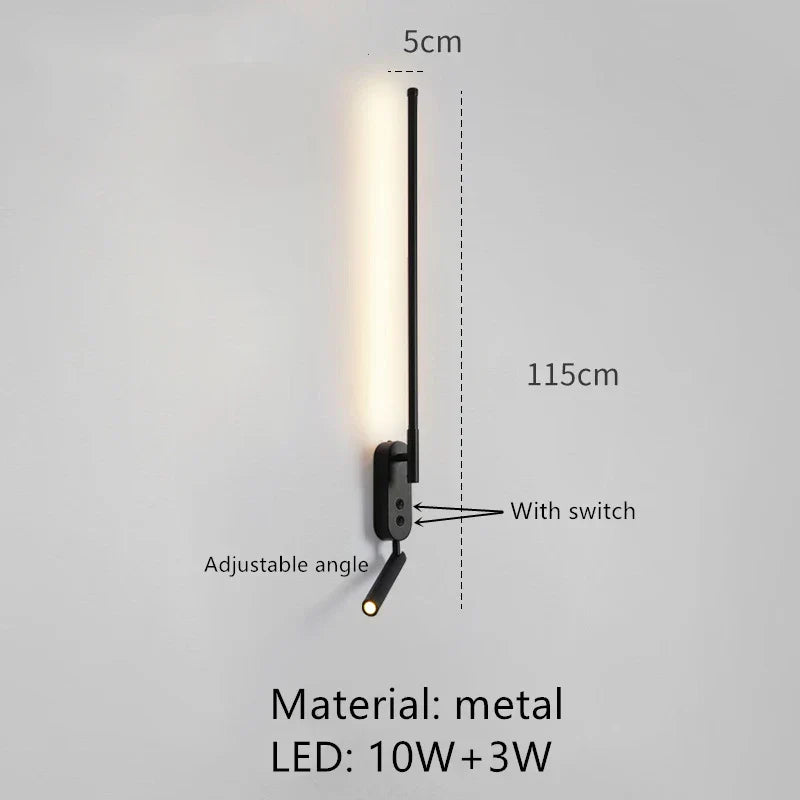 DecorBites™ Adjustable Angle LED Wall Lamp 3000K Sconces for Bedside Reading