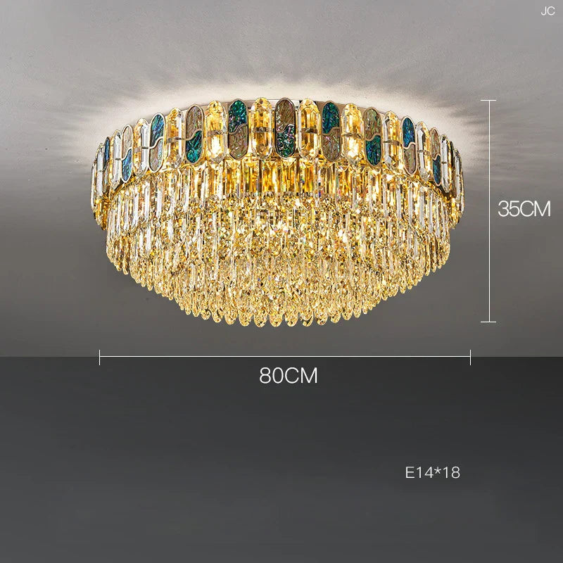 DecorBites™ Crystal Chandelier LED Lighting for Living Room
