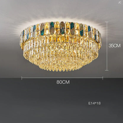 DecorBites™ Crystal Chandelier LED Lighting for Living Room