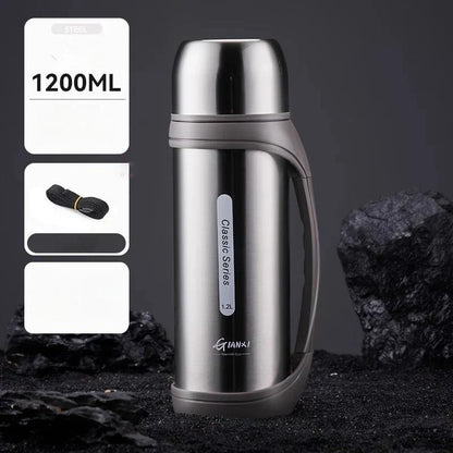 DecorBites™ 1.2L Vacuum Thermos Flask for Outdoor Camping & Travel