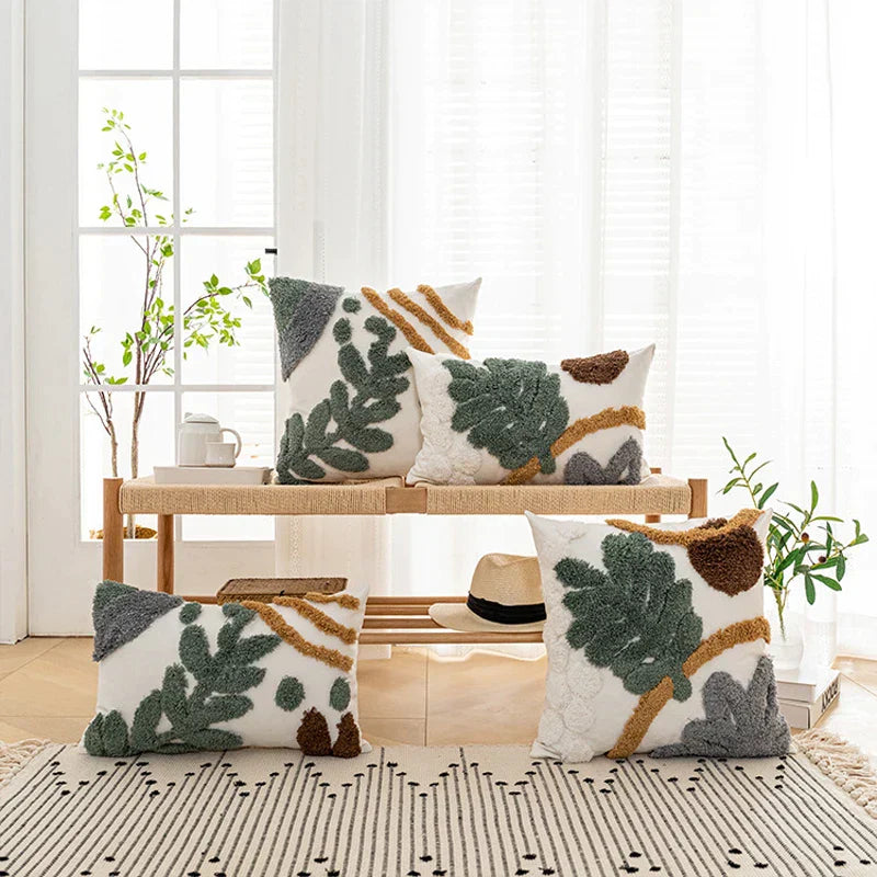 DecorBites™ Bohemian Loop Plush Cushion Cover for Living Room Sofa