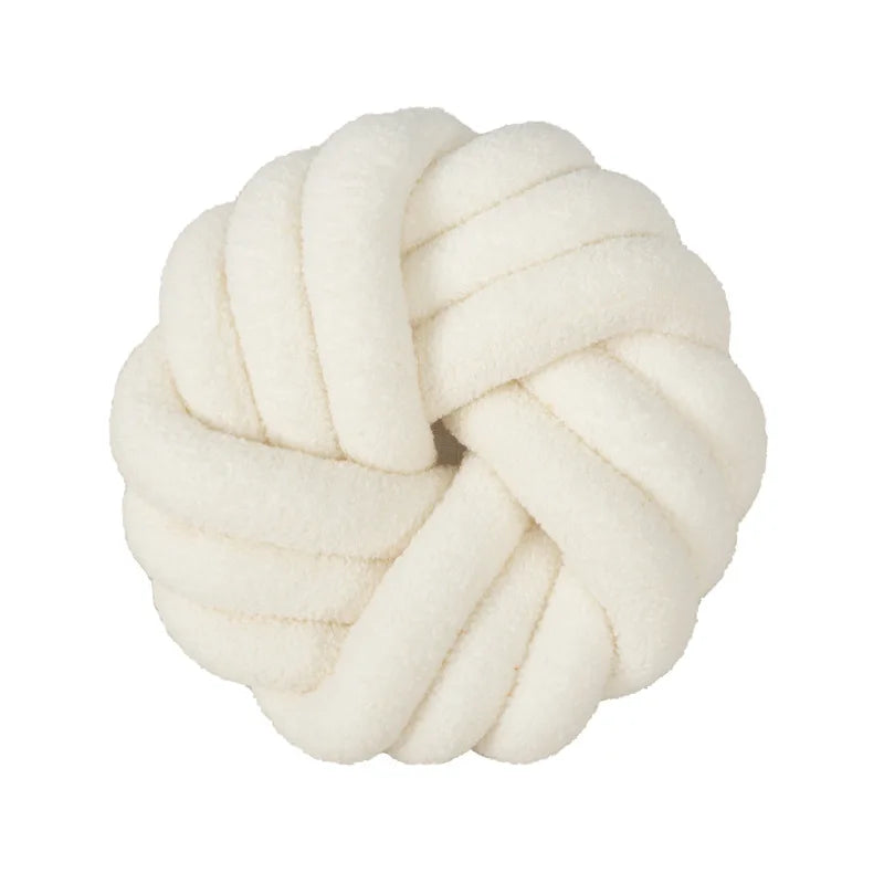 ™ Knotted Ball Grey Throw Pillow for Bed Couch Living Room