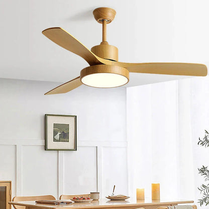 DecorBites™ 42/52 Inch White Black 3 Blade Copper Motor Ceiling Fan Light Remote