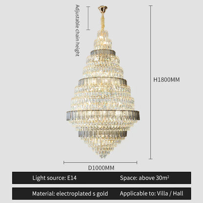 DecorBites™ Crystal Headlight Luxury Lighting for Villa, Hotel, and Restaurant