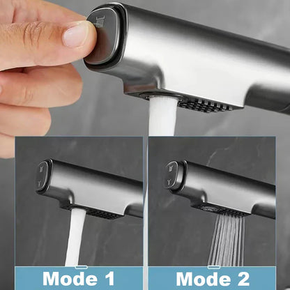 DecorBites™ Brass Basin Faucet Set with Digital Display and Pull Out Function