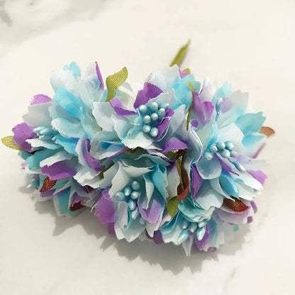 DecorBites™ Blue Flower Cherry Stamen Berries Bundle for DIY Christmas Wedding Decor