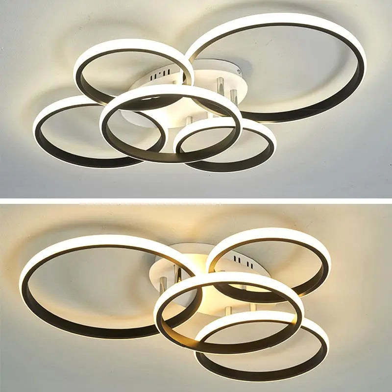 ™ LED Ceiling Chandelier Remote Control Living Room Bedroom Kitchen Lamp White