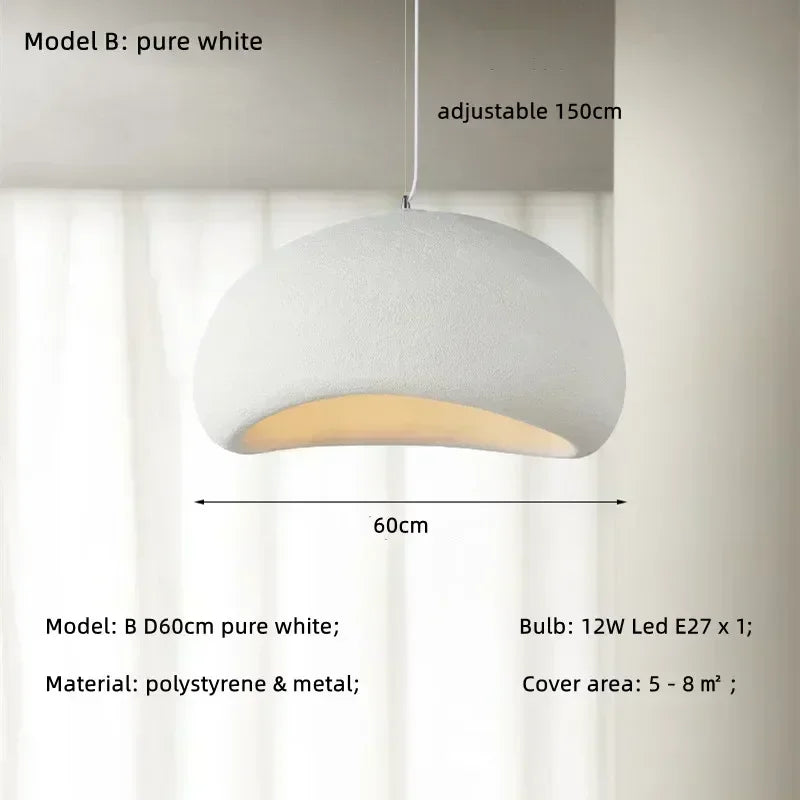 DecorBites™ Japanese Style Wabi-sabi LED Pendant Chandelier for Living, Dining, or Bar Decoration