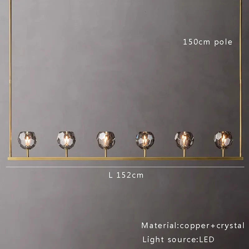 DecorBites™ Crystal Chandelier Lights for Modern Kitchen Island Bar Decor