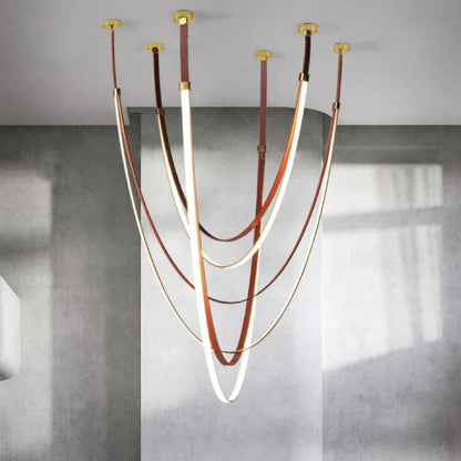 ™ LED Long Strip Chandelier for Modern Living Room and Villa
