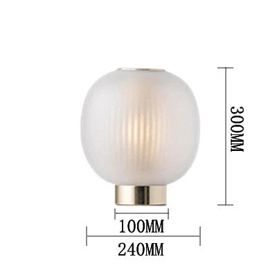DecorBites™ Black Glass Ball Nordic Design LED Table Light for Bedroom and Living Room
