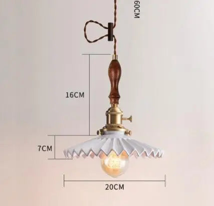 DecorBites™ Blue Glass Pendant Lights - Bedroom Dinning Living Room Fixtures