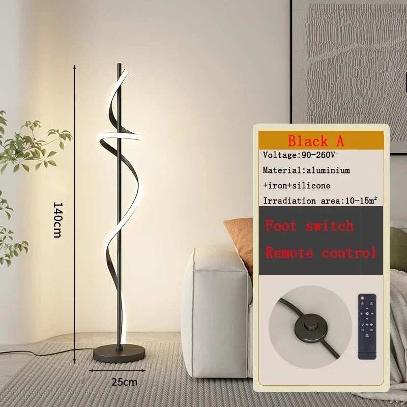 DecorBites™ LED Revolve Floor Lamp for Bedroom Living Study Indoor Decor