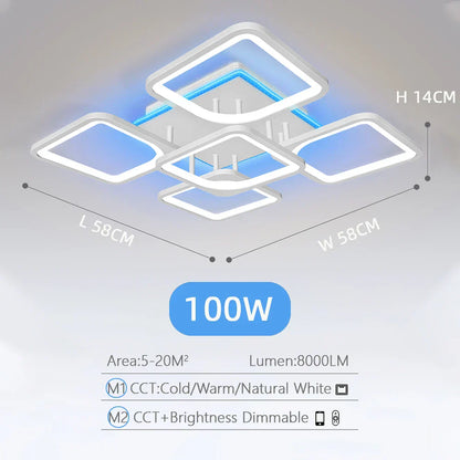 DecorBites™ LED Ceiling Chandelier with Dimmable Light for Home Decor