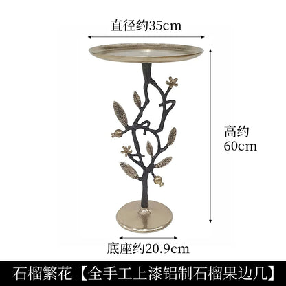 DecorBites™ Brass Bird Side Table | Creative Tea Table | Balcony & Living Room Decor