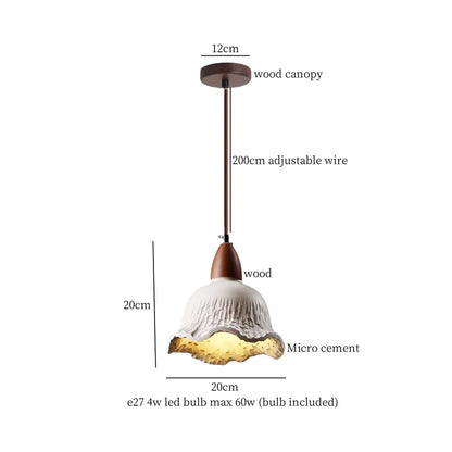 DecorBites™ Columnar Micro Cement LED Hanging Lamps | Home Decor Pendant Light