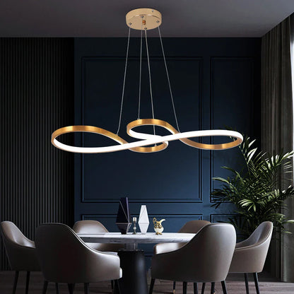 DecorBites™ Acrylic Chandelier LED Ceiling Light Minimalist Design for Dining Room