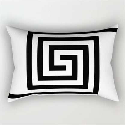 DecorBites™ Geometric Wave Line Waist Pillowcase Set