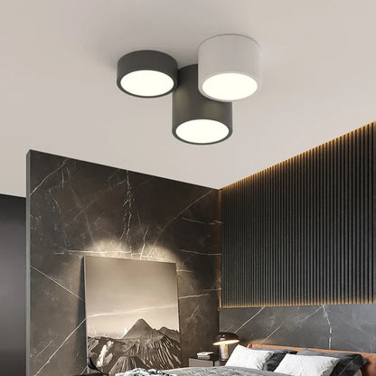 DecorBites™ Geometric Chandelier: Minimalist Modern Luxe Black White Bedroom Lamp