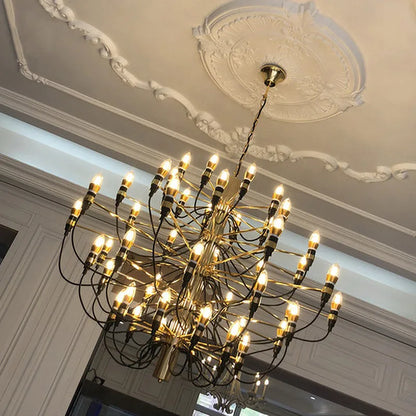 ™ LED Candle Chandelier: Elegant Italian Design Pendant Light for Home Decor