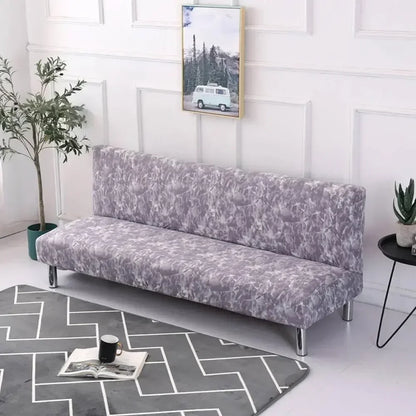 DecorBites™ Armless Futon Sofa Cover Slipcover Elastic No Armrest