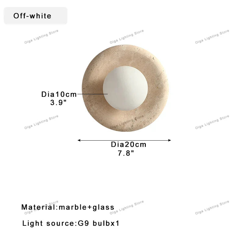 DecorBites™ Jade Marble Wall Sconce Lamps: Luxury Light Fixtures for Bedroom, Bathroom, Aisle Decor