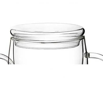 DecorBites™ Double Wall Beer Whiskey Wine Glass Tea Coffee Tumbler Cup With Lid