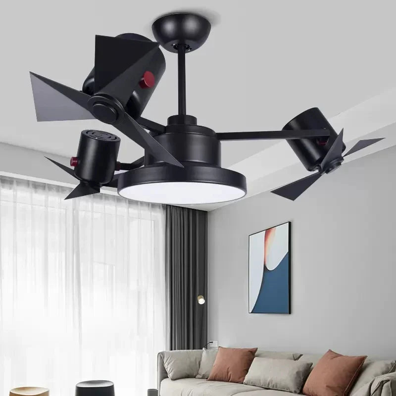DecorBites™ Ceiling Fan Lamp Invisible European Style Bedroom Electric Fan Simple Design