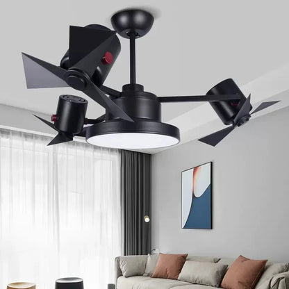 DecorBites™ Ceiling Fan Lamp Invisible European Style Bedroom Electric Fan Simple Design