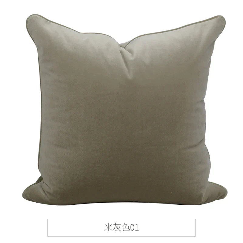 DecorBites™ Luxe Italy Velvet Pillowslip, High-Grade Cushion Case for Living Room Sofa