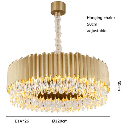 DecorBites™ Crystal Water Droplet Pendant Lights, Dimmable Luxury LED Dining Room Fixture