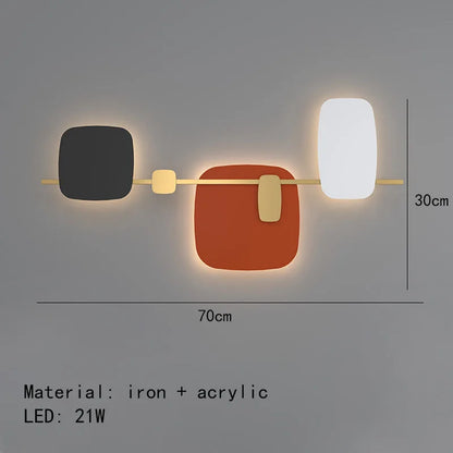 DecorBites™ Art Deco LED Wall Lamp 70/120cm Metal Sconce for Bedroom Parlor Hotel