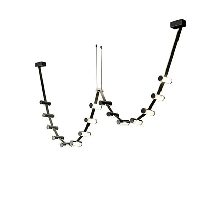 DecorBites™ Black Leather Pendant Light for Dining Room Home Decor