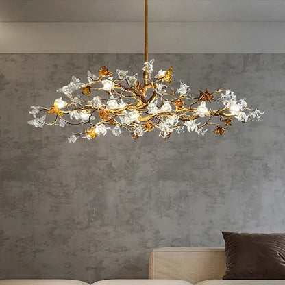 DecorBites™ Copper Branch Pendant Chandelier for Luxury Living Room & Restaurant