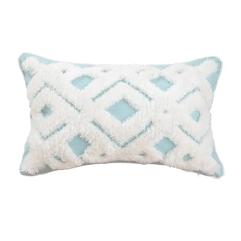 DecorBites™ Boho Geometric Tufted Tassel Cushion Cover 30x50/45x45cm