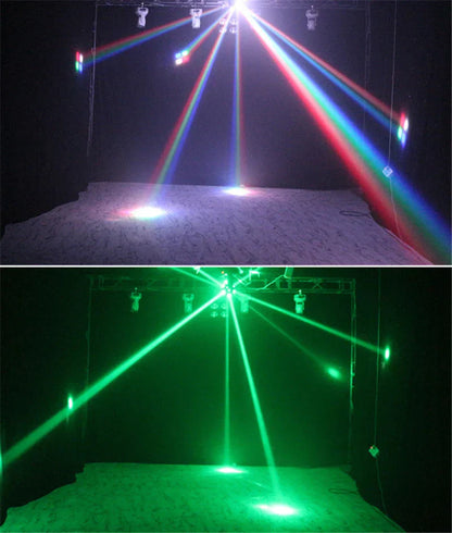 DecorBites™ 12x10W RGBW Unlimited Rotate DJ LED Moving Head Light - Disco Party, Bar, Nightclub