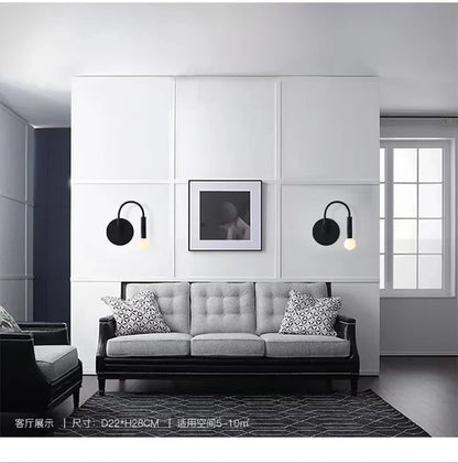 DecorBites™ Black Modern Wall Lamp for Bedroom Bathroom Living Room Hallway