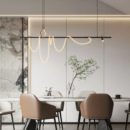 DecorBites™ LED Chandelier Lighting for Modern Home Decor - Designer Lustre Hanging Lamps