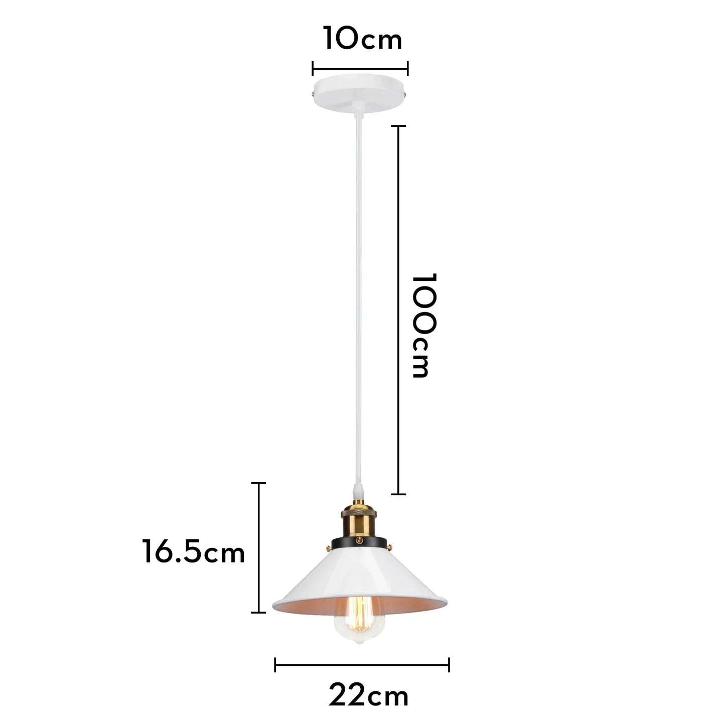 DecorBites™ Iron Pendant Light for Dining Room, Kitchen, and Bedroom