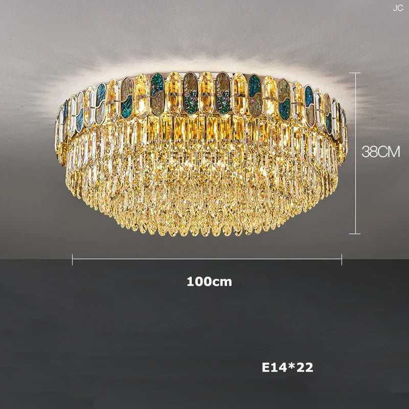 DecorBites™ Crystal Chandelier LED Lighting for Living Room