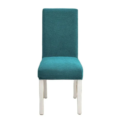 DecorBites™ Blue Quilted Chair Cover Slipcover Stretch Elastic Chair Protector for Banquet
